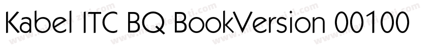 Kabel ITC BQ BookVersion 001000字体转换